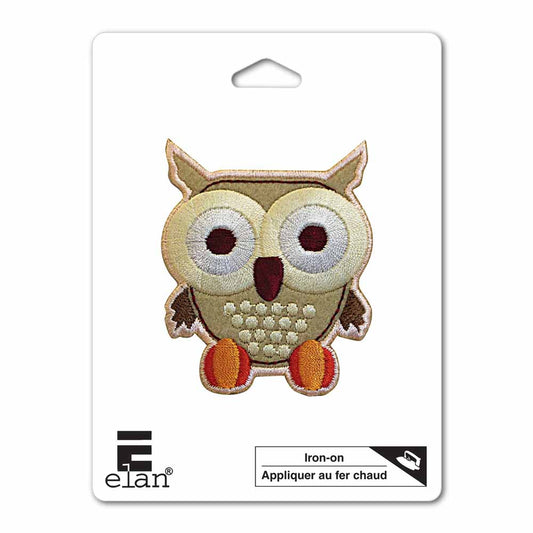 ELAN Motif - Light Brown Owl - 42mm