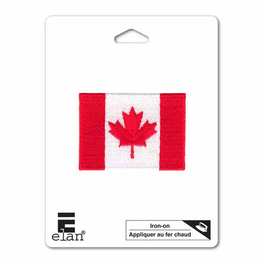 ELAN Iron-On Motif – Canadian Flag – Small – 47 mm (1 7/8 in)