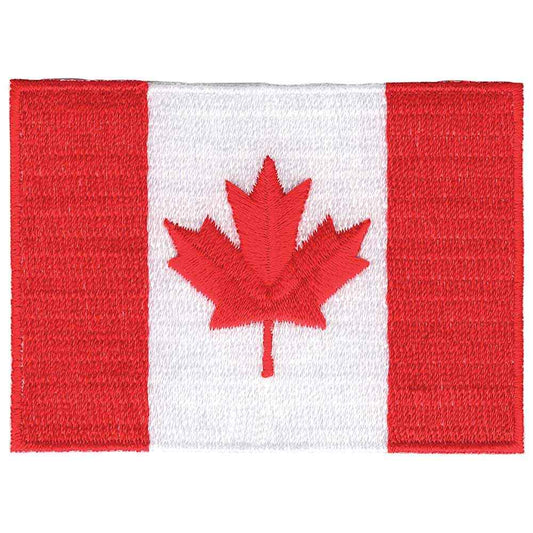 ELAN Iron‑On Motif – Canadian Flag (Large) – 82 mm – Red/White
