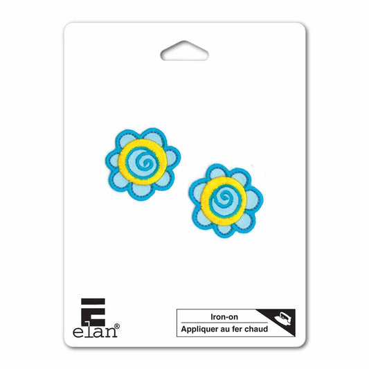 ELAN Motif - Aqua Flower - 32mm