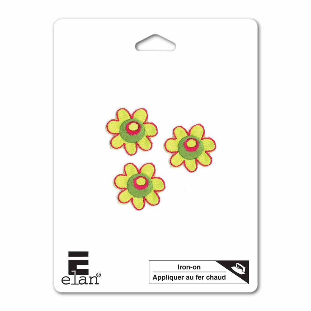 ELAN Motif - Green Flower - 25mm