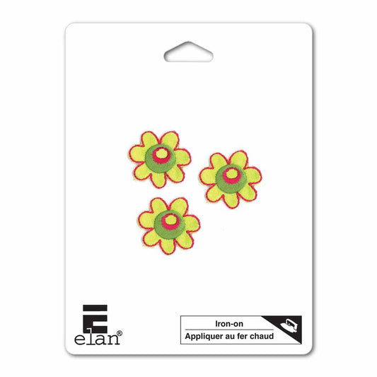 ELAN Motif - Green Flower - 25mm