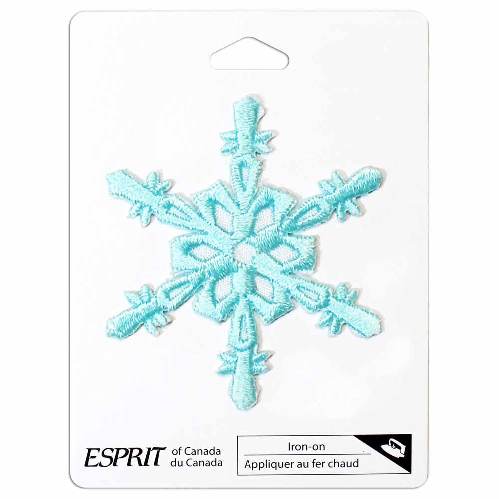 ELAN Motif - Large Aqua Snowflake - 72mm