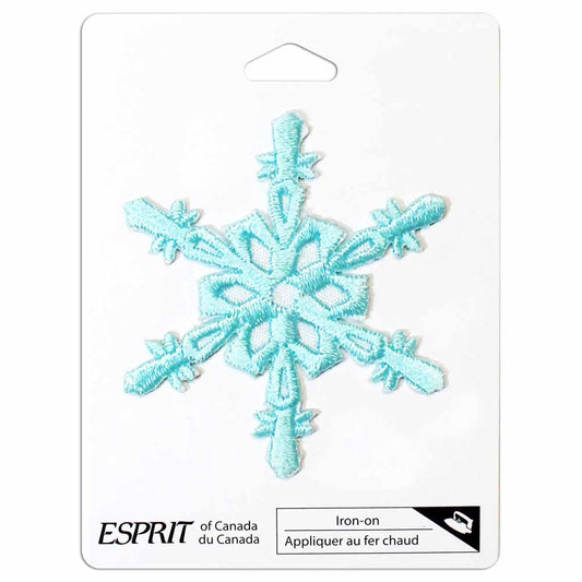 ELAN Motif - Large Aqua Snowflake - 72mm