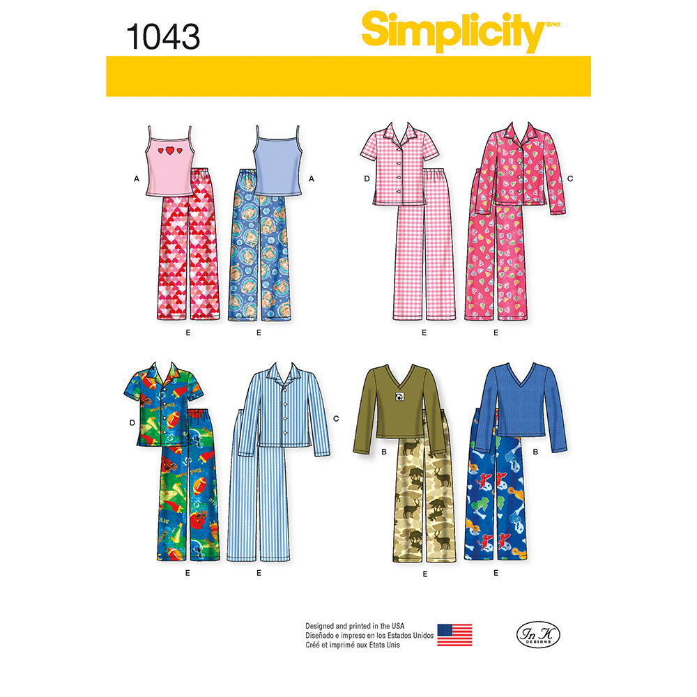 SIMPLICITY 1043 Children and Girls' Separate