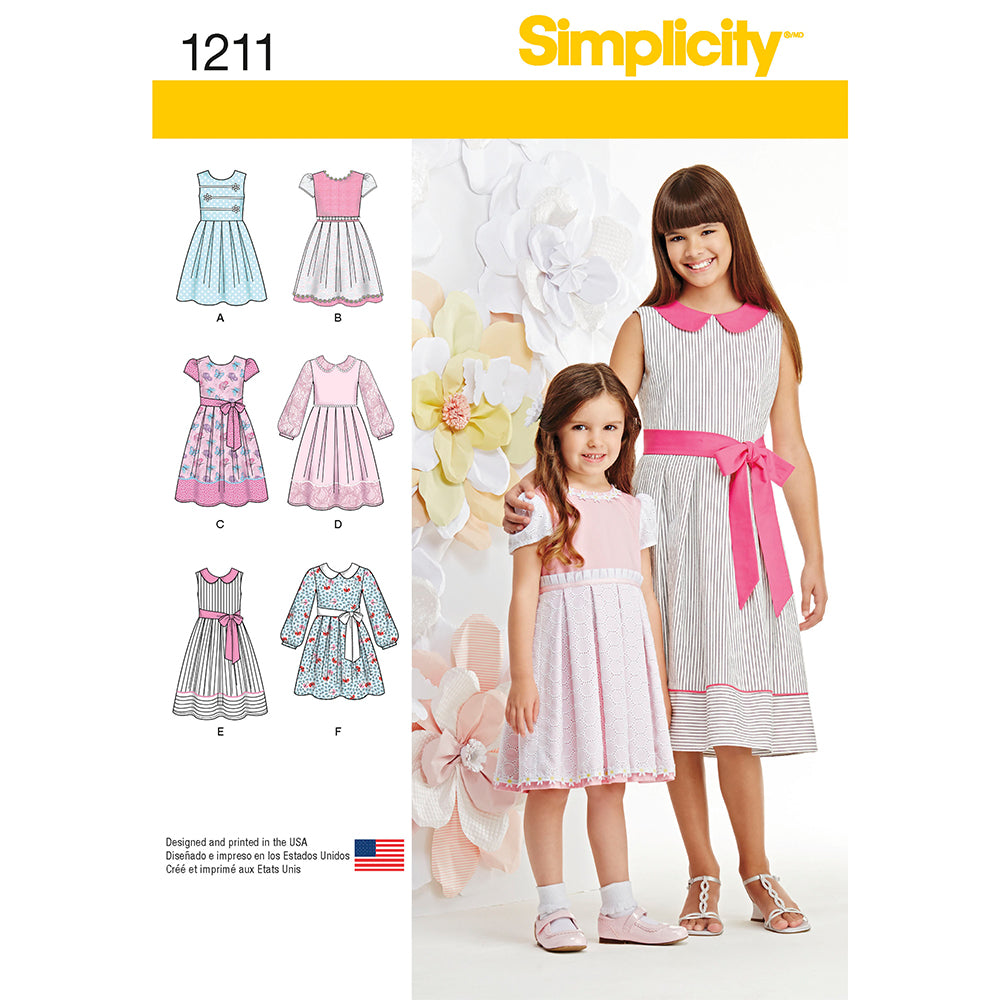 SIMPLICITY 1211 Girls' Dress