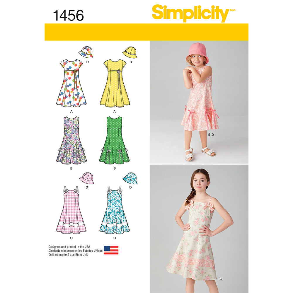 SIMPLICITY 1456 Girls' Dress