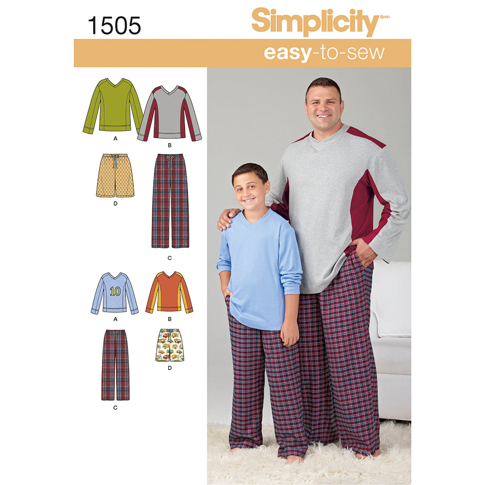 SIMPLICITY 1505 Boys' Sleepwear