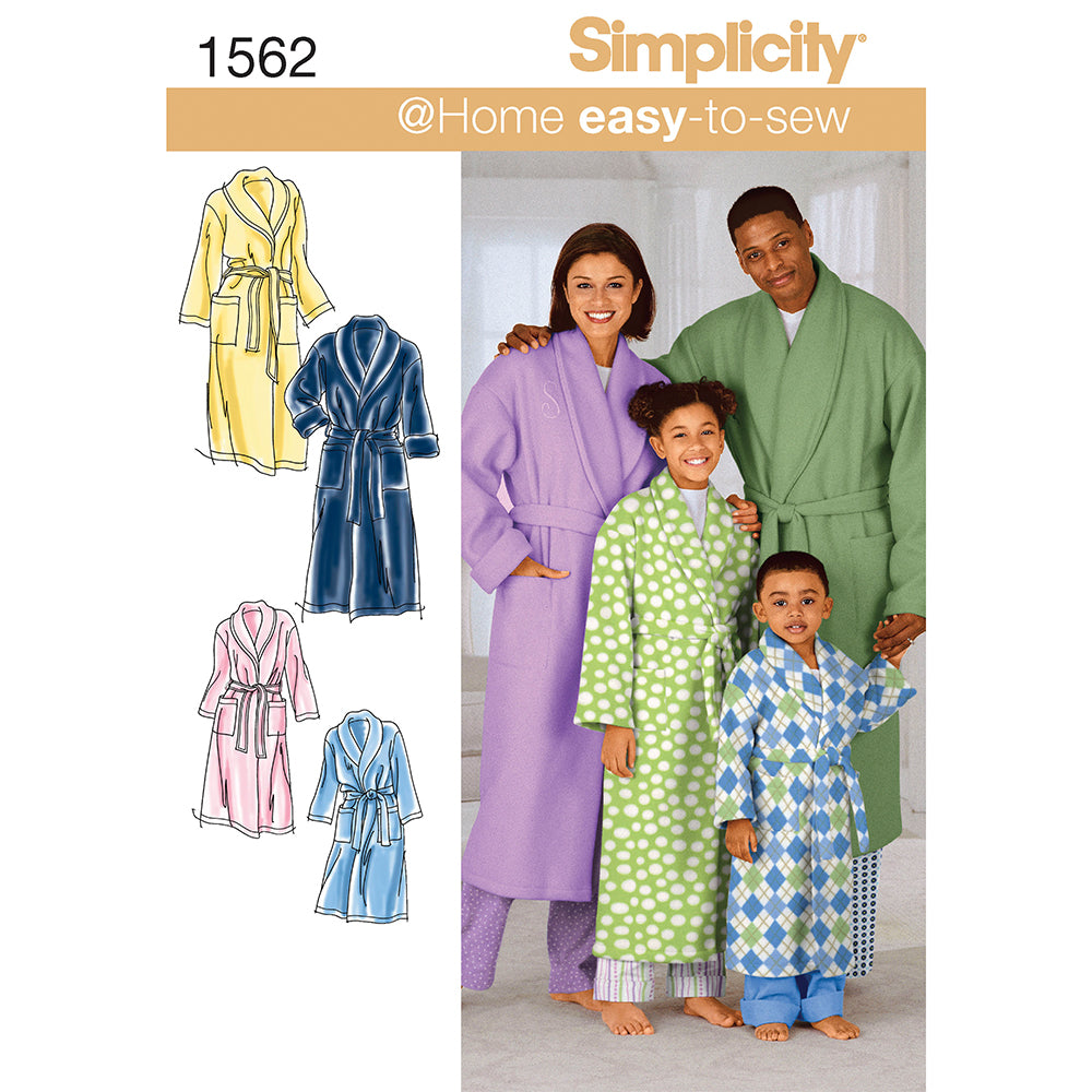 SIMPLICITY 1562 Unisex Sleepwear