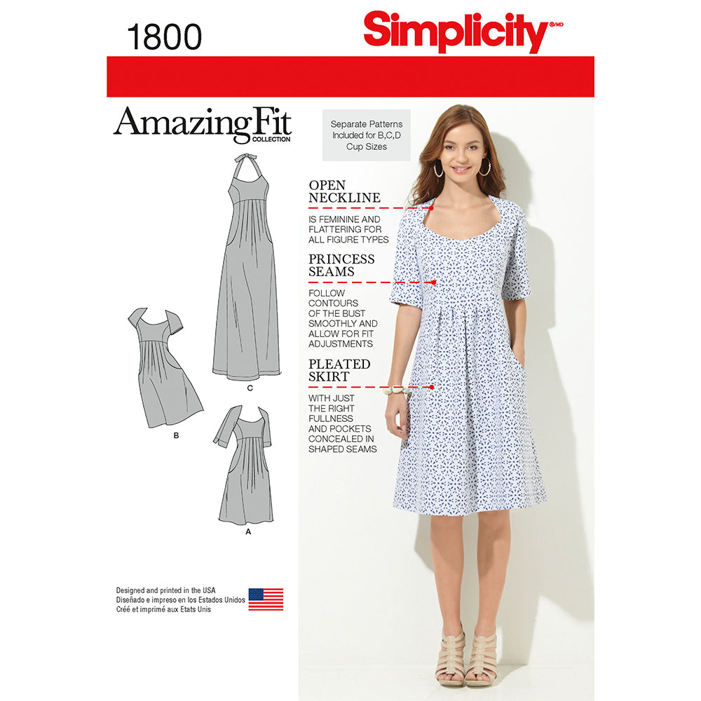 SIMPLICITY 1800 Dress - Plus Size