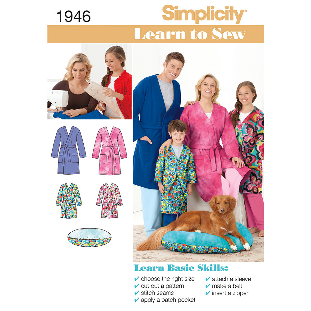 SIMPLICITY 1946 Unisex Sleepwear