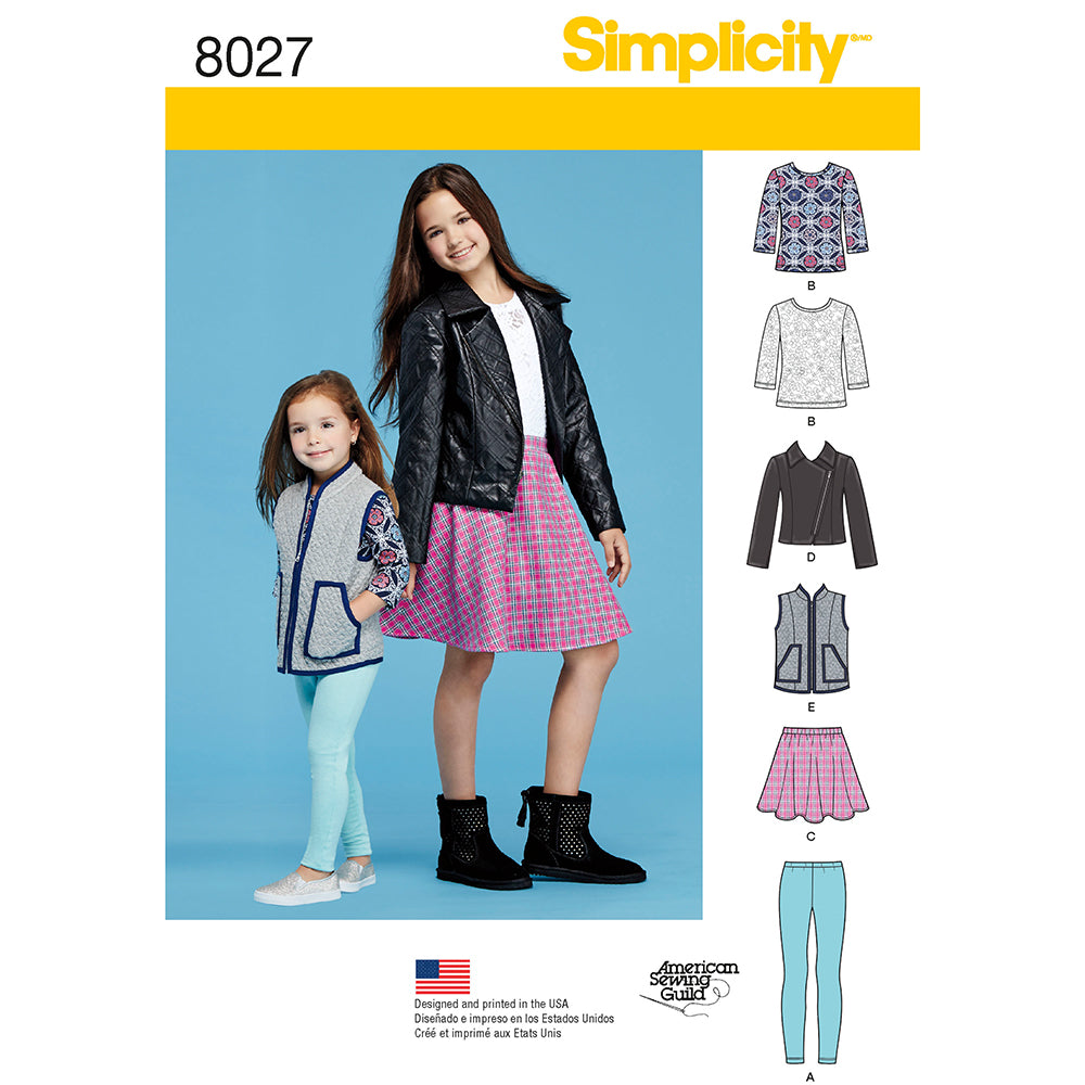 SIMPLICITY 8027 Girls' Sportswear