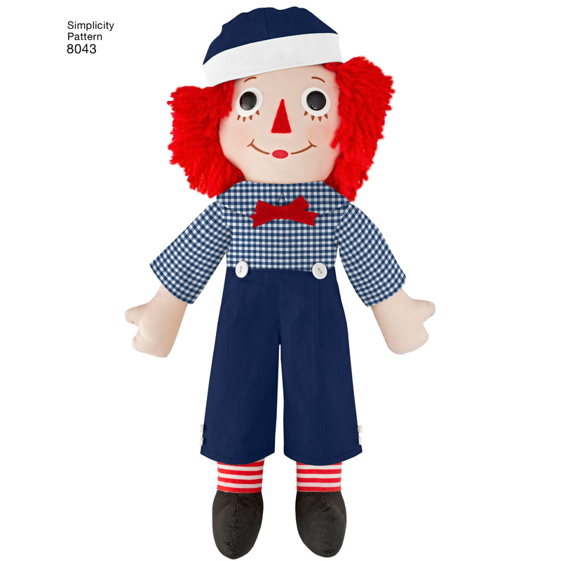 SIMPLICITY 8043 Raggedy Ann and Andy