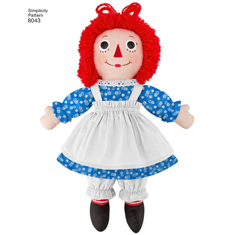 SIMPLICITY 8043 Raggedy Ann and Andy