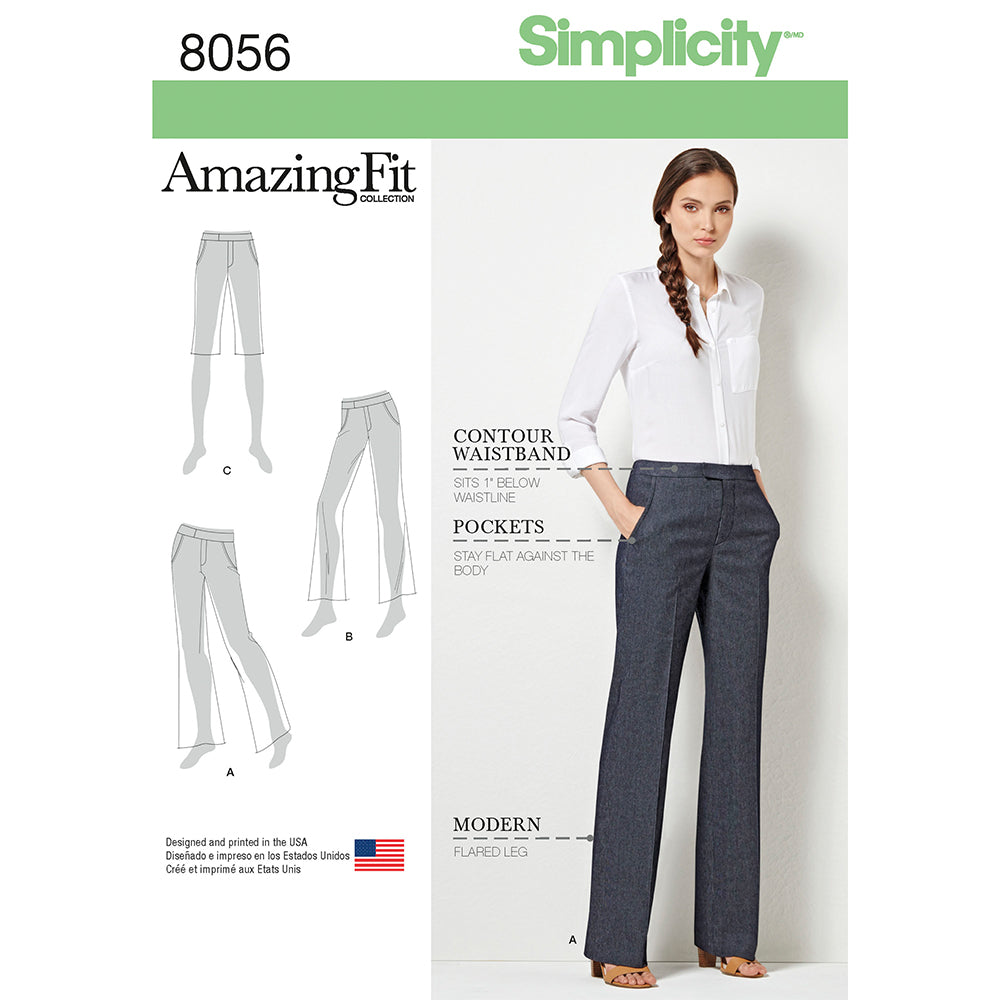 SIMPLICITY 8056 Amazing Fit Misses' Pants