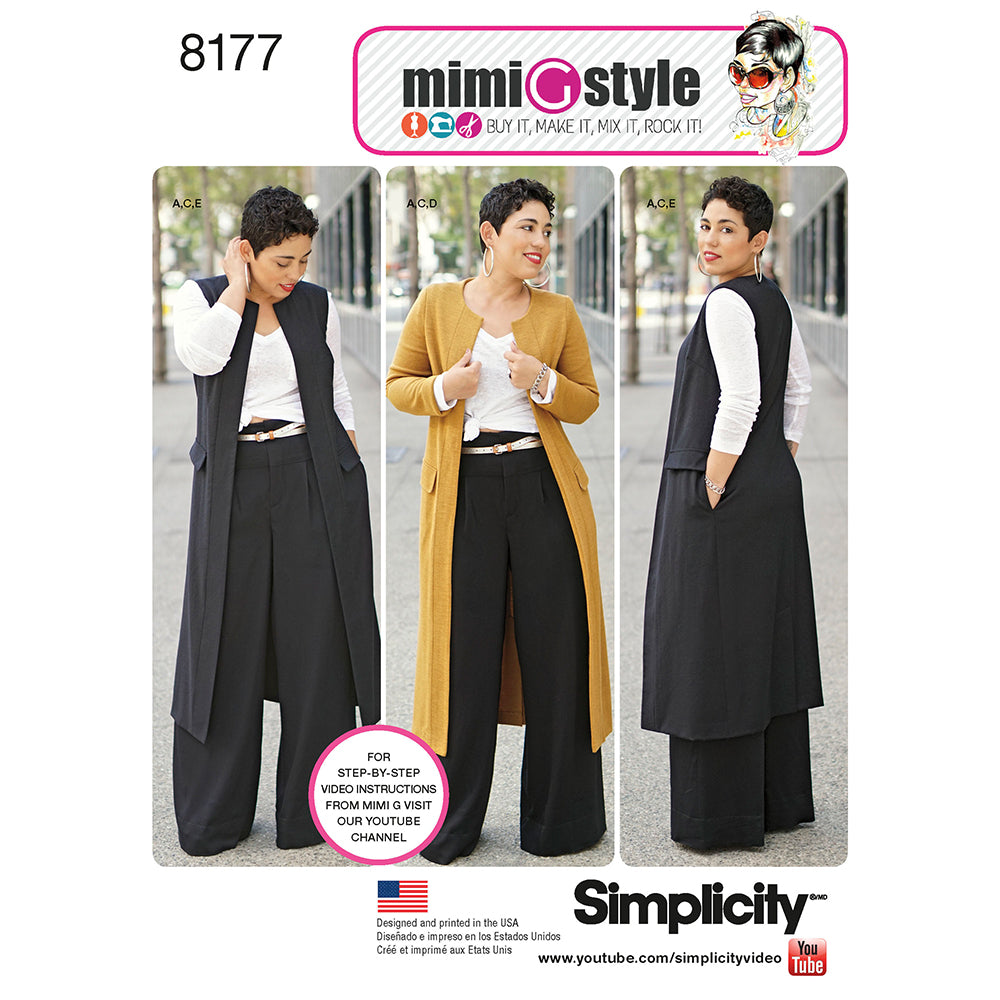SIMPLICITY 8177 Mimi G Misses' Plus Size Sportswear