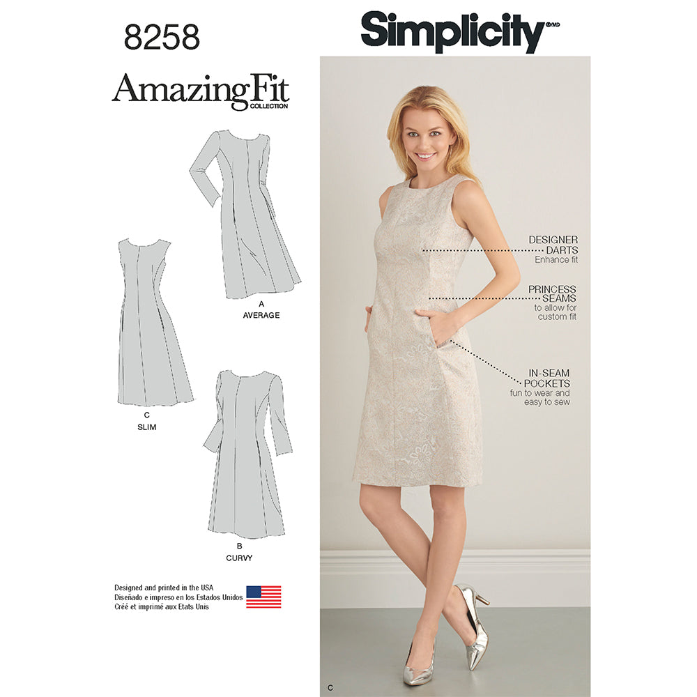 SIMPLICITY c Misses' Plus Size Amazing Dress