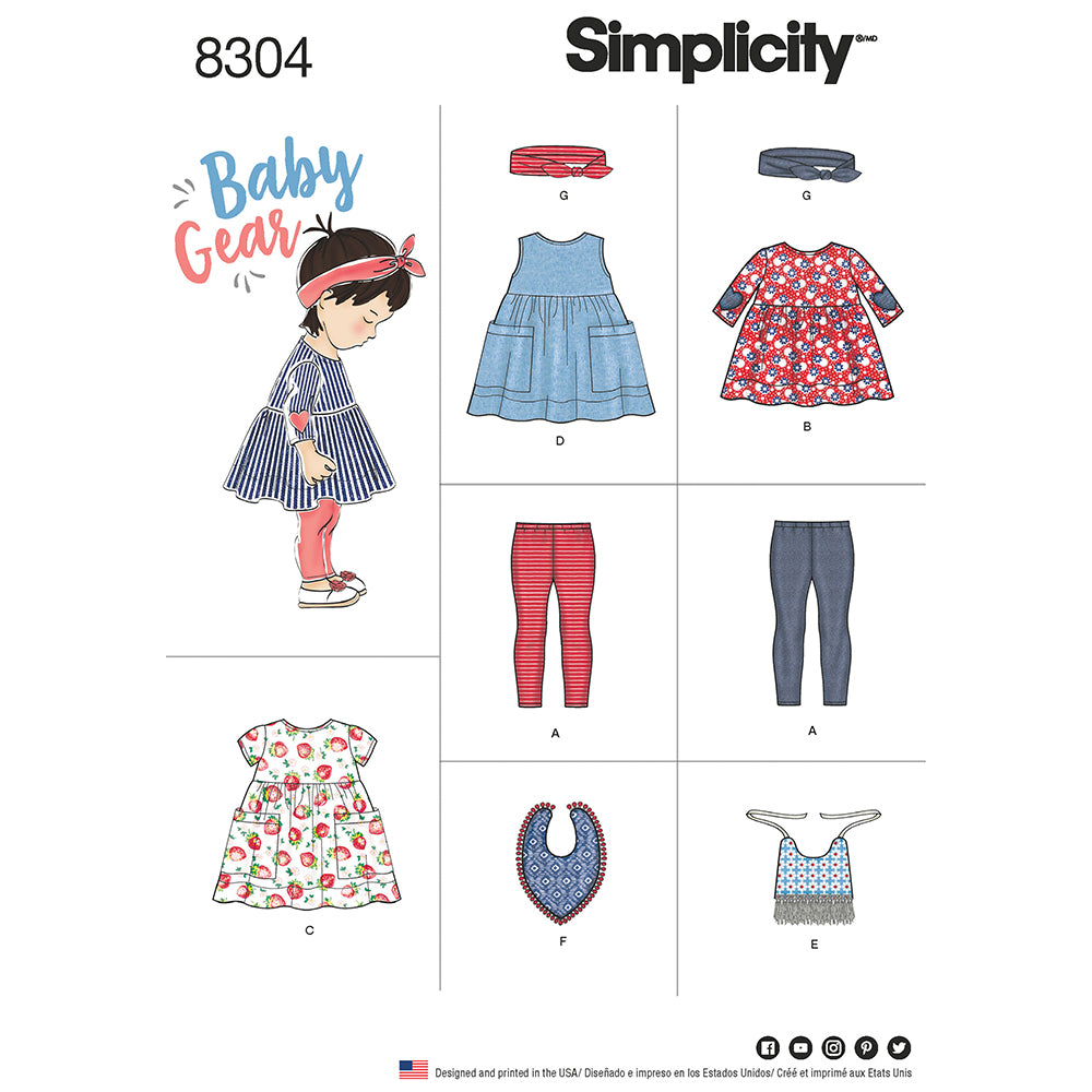 SIMPLICITY 8304 Babies' Sportswear