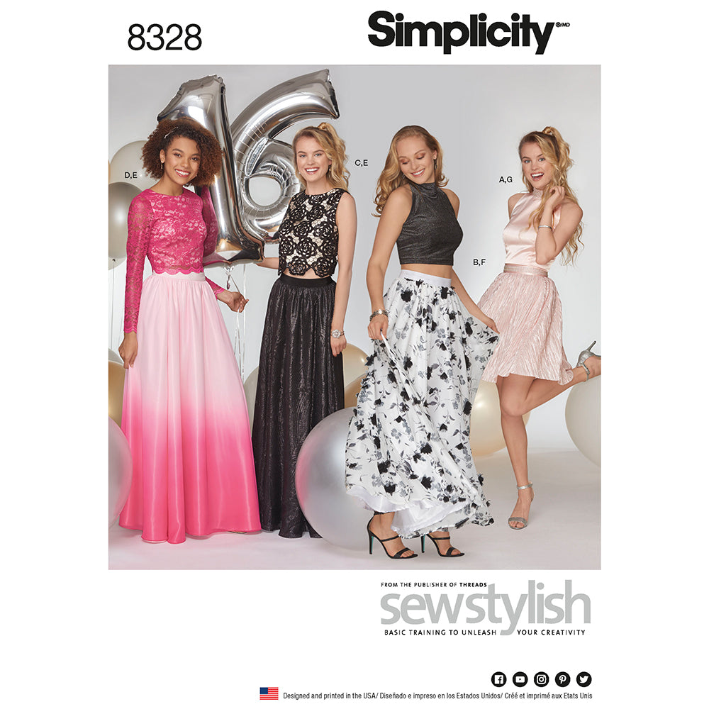 SIMPLICITY 8328 Misses' Two-Piece Dress
