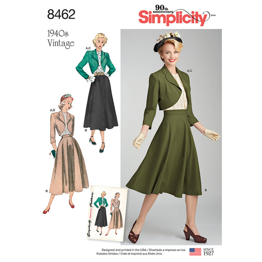 SIMPLICITY 8462 Misses' Vintage Separate