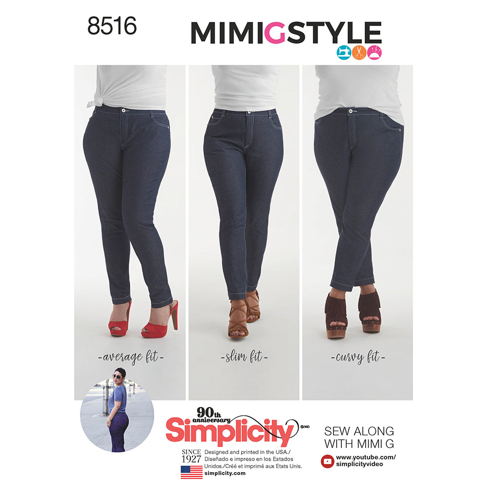 SIMPLICITY 8516 Misses' Mimi G Jeans