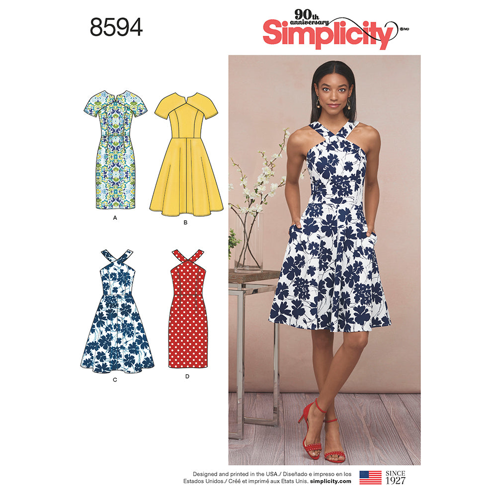 SIMPLICITY 8594 Misses' Fit Petite Dress