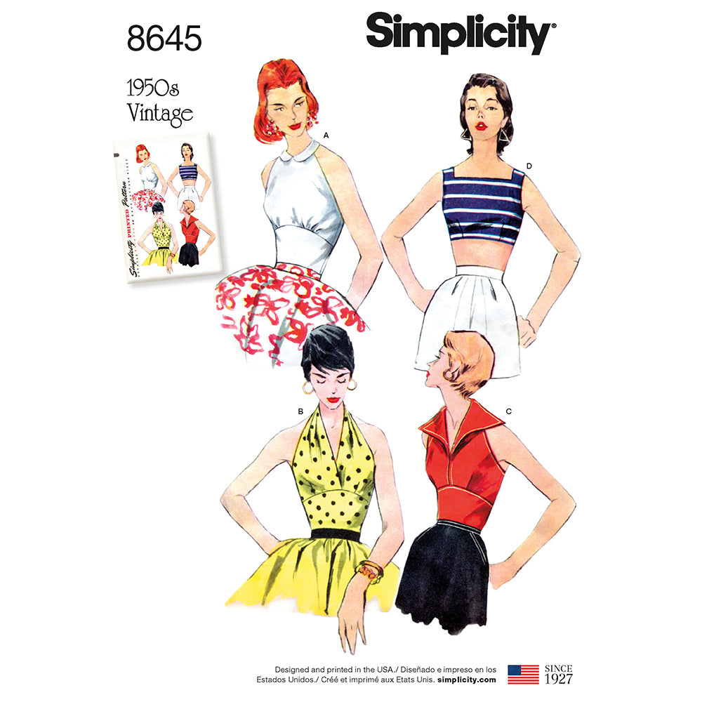 SIMPLICITY 8645 Misses' Vintage Top