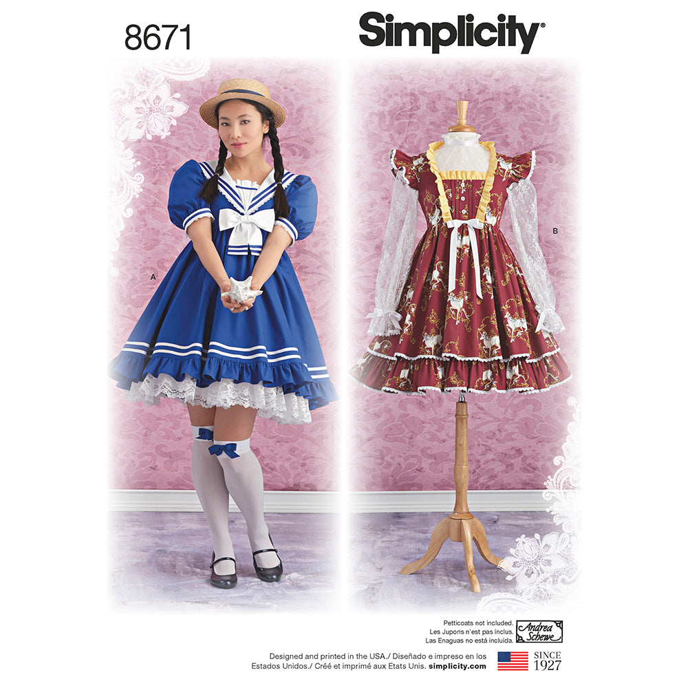 SIMPLICITY 8671 Misses' Lolita Dress