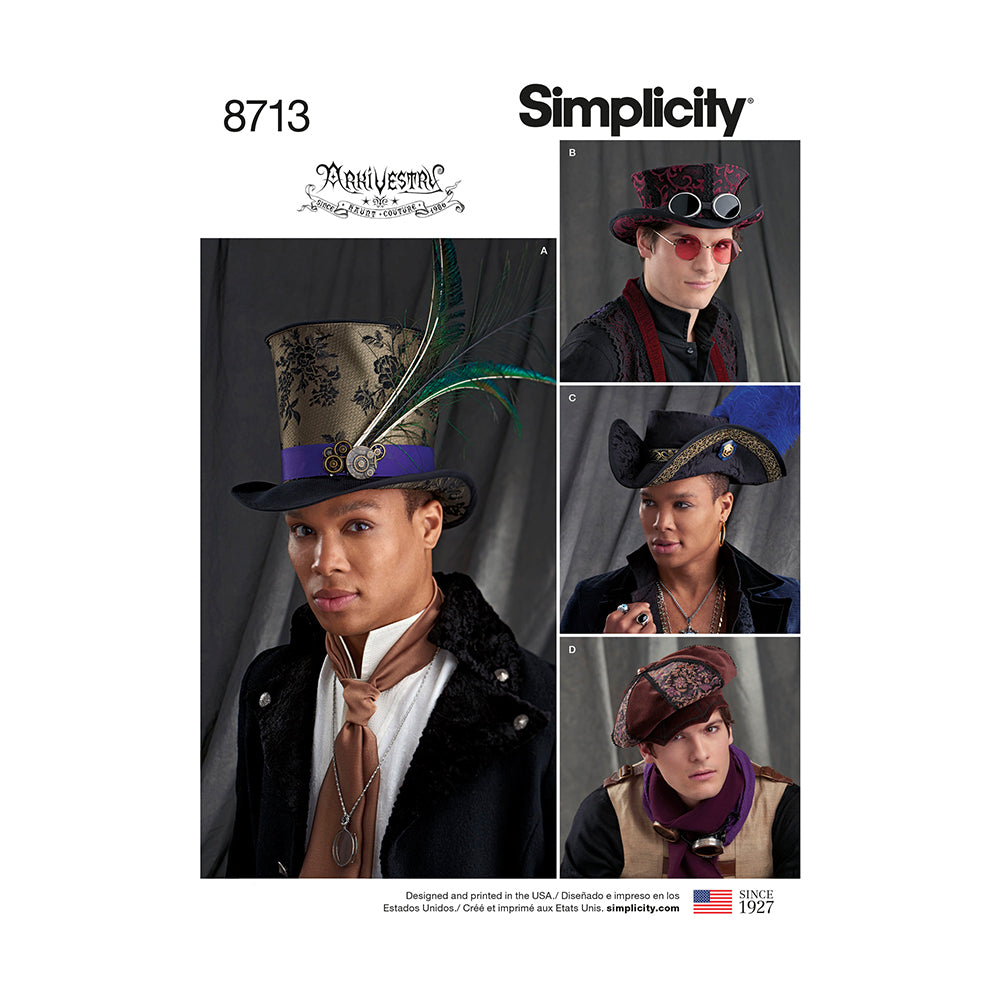SIMPLICITY 8713 Arkvstry Top Hat