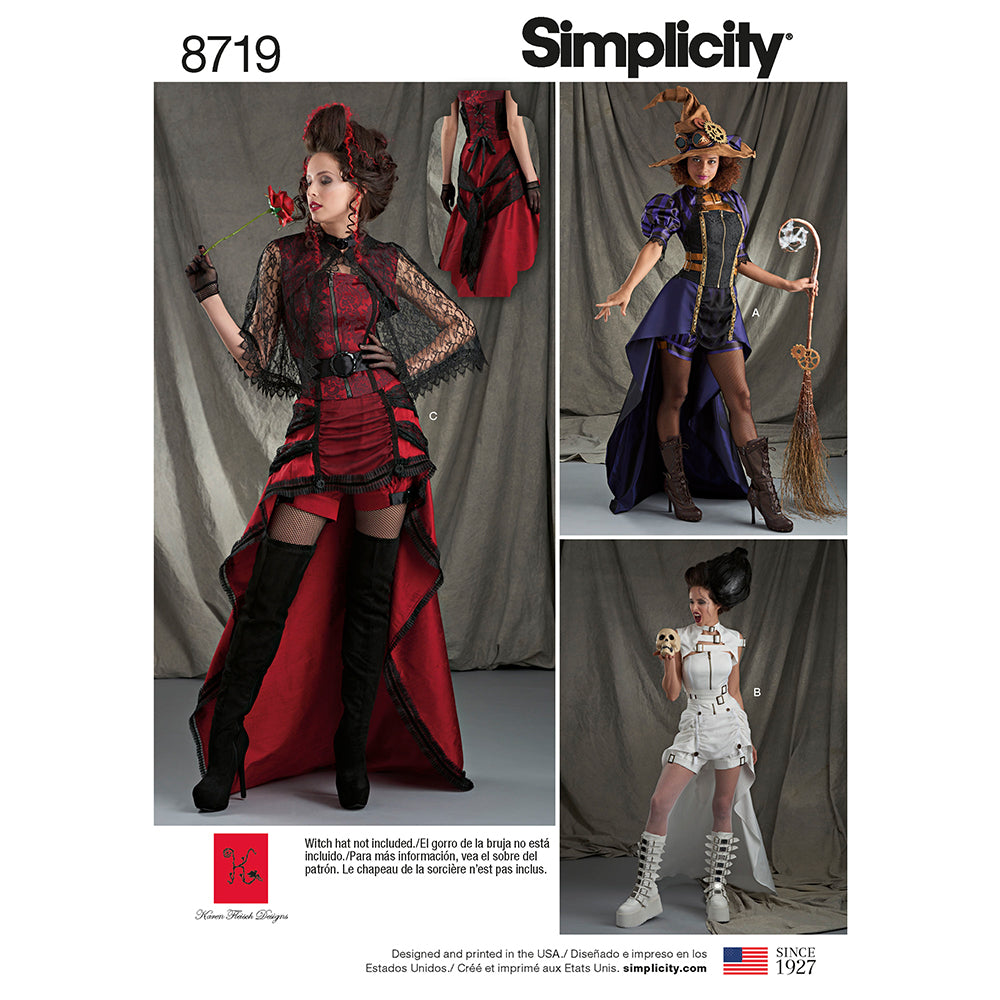 SIMPLICITY 8719 Misses' Steampunk Costume