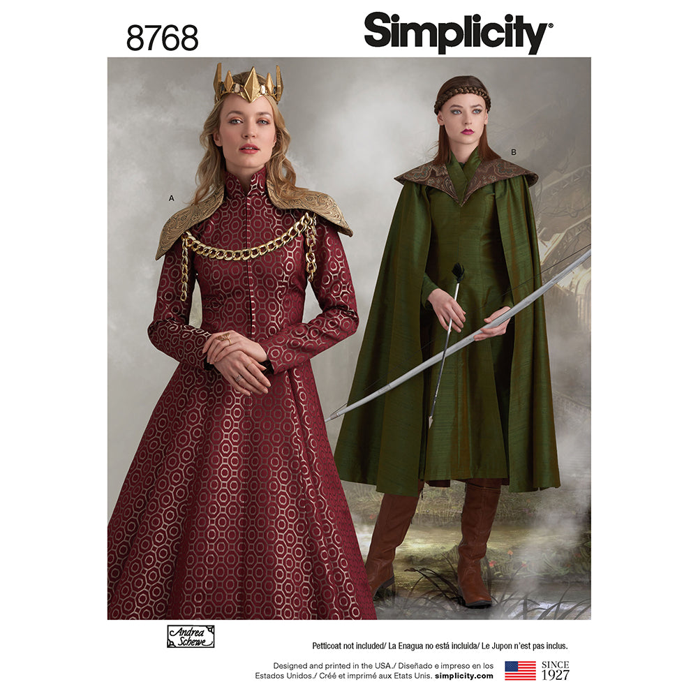 SIMPLICITY 8768 Misses Fantasy Costume