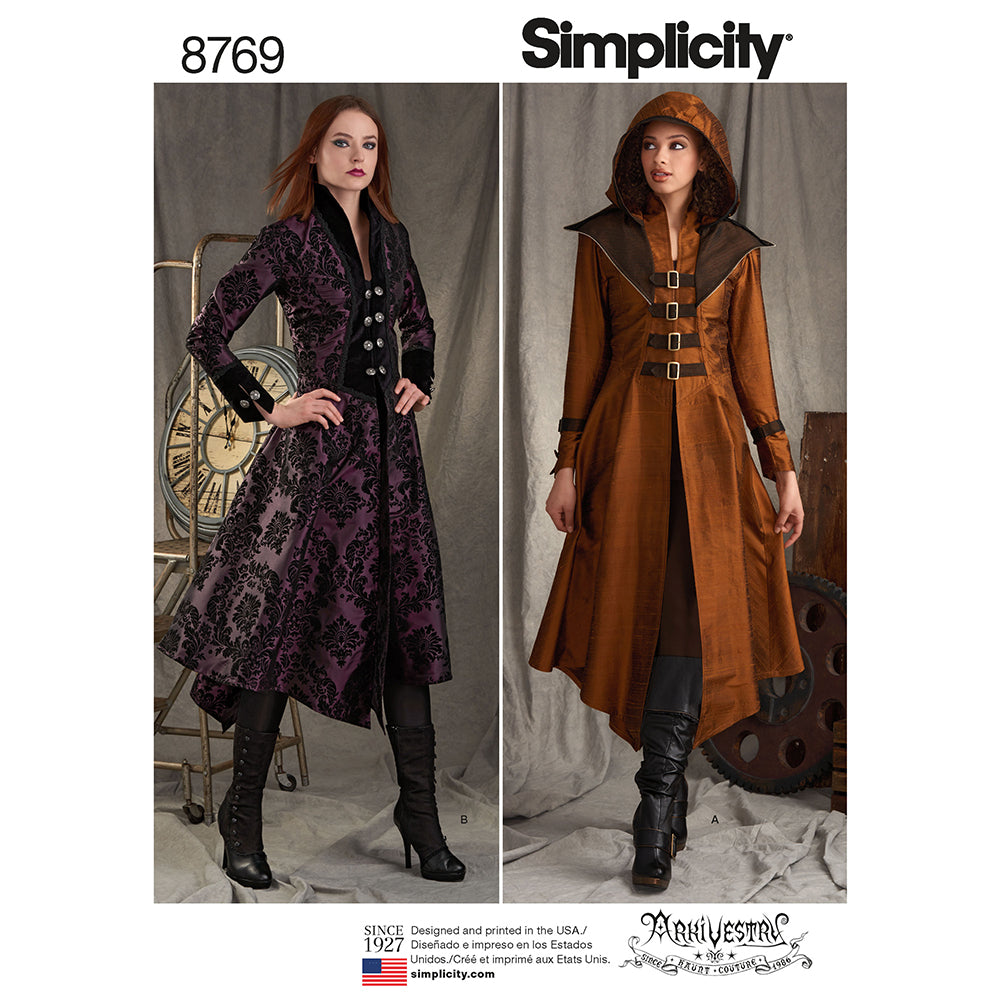 SIMPLICITY 8769 Misses Costume Coats