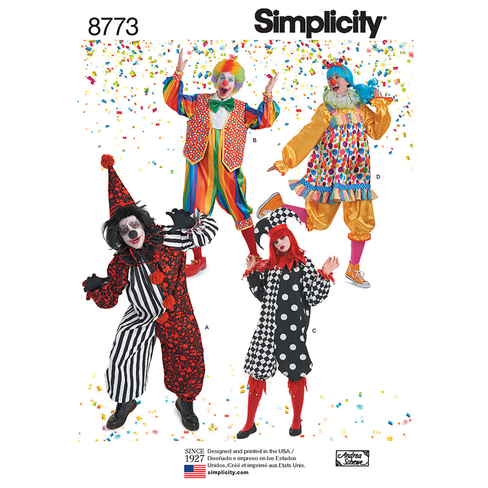 SIMPLICITY 8773 Misses, Men’s, And Teens Costume
