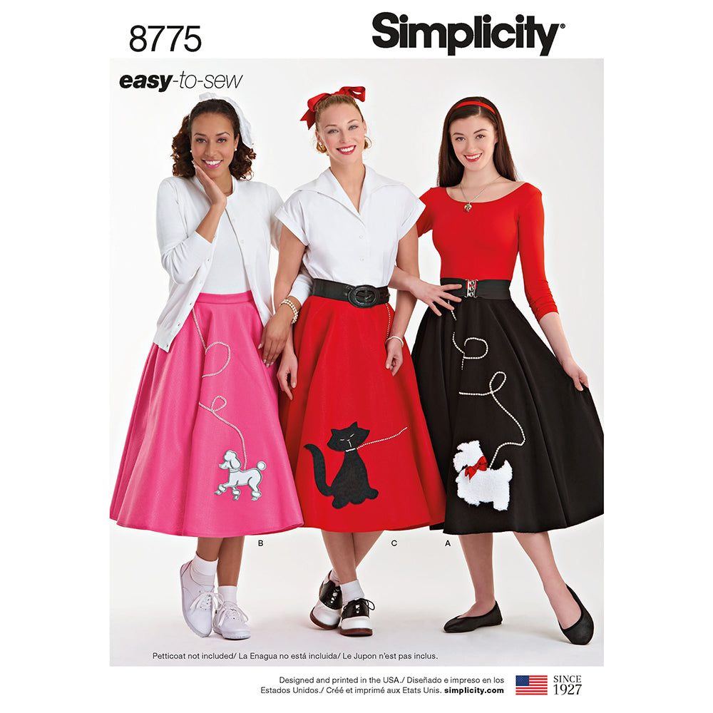 SIMPLICITY 8775 Misses Costume