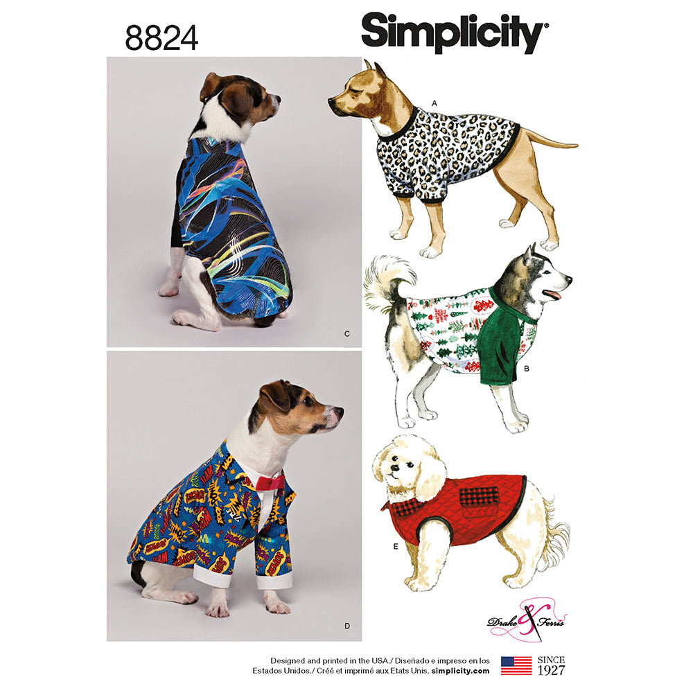 SIMPLICITY 8824 Dog Coat