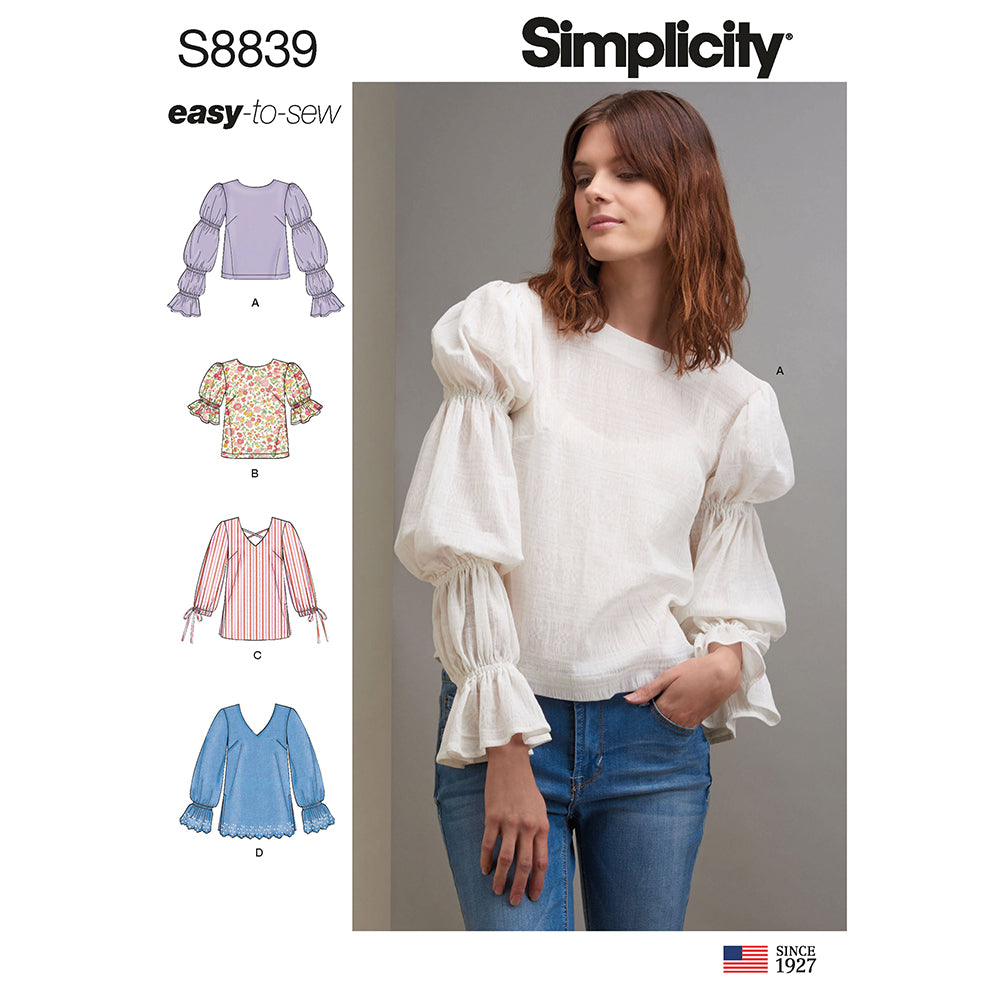 SIMPLICITY S8839 Misses' Pullover Tunic Or Top