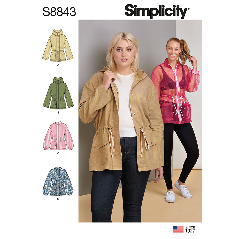 SIMPLICITY S8843 Misses' Anorak Jacket