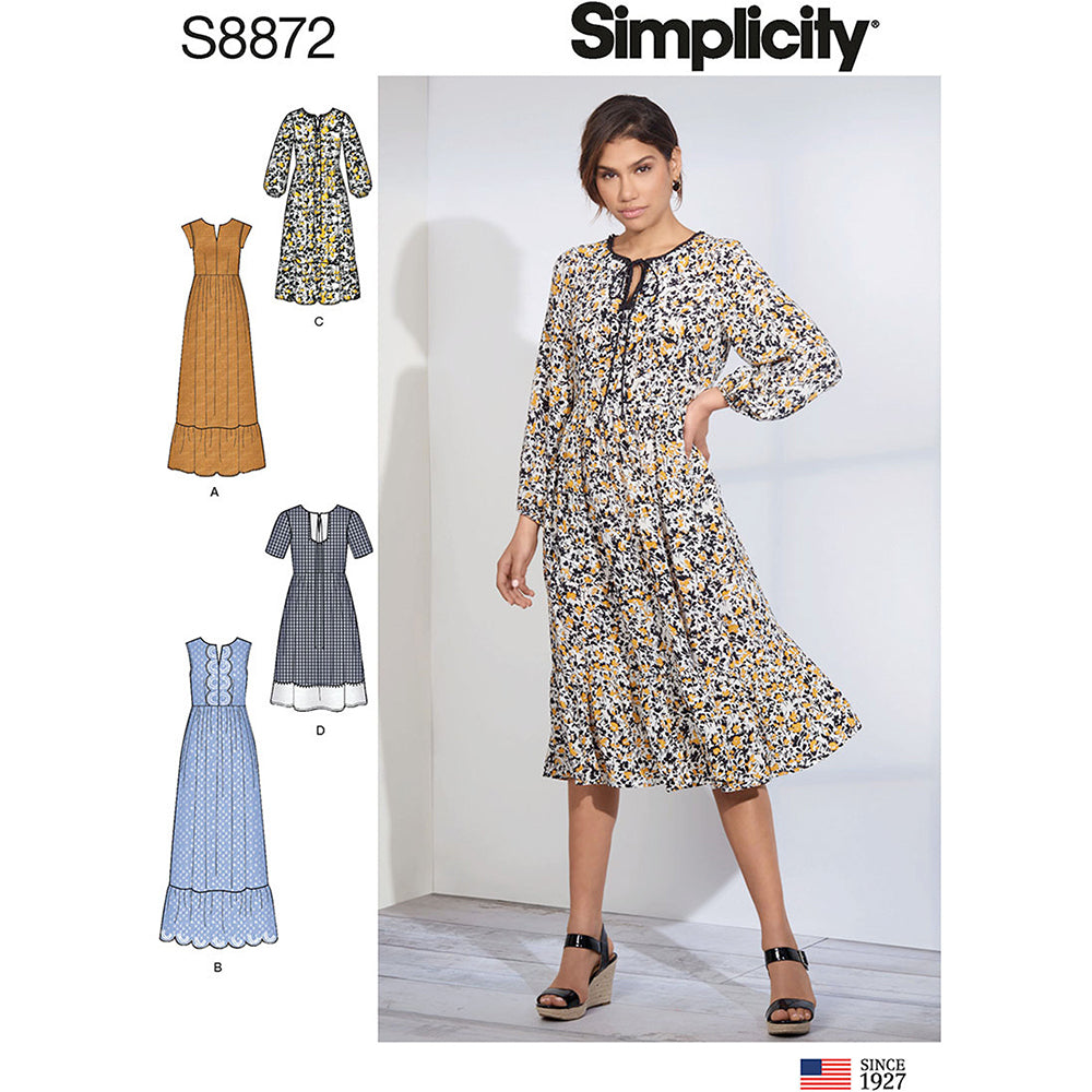 SIMPLICITY S8872 Misses' Pullover Dress