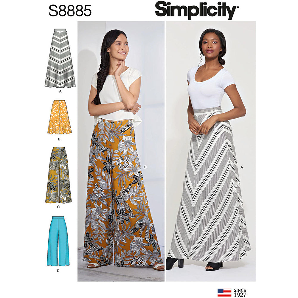 SIMPLICITY S8885 Misses' Skirt Pants