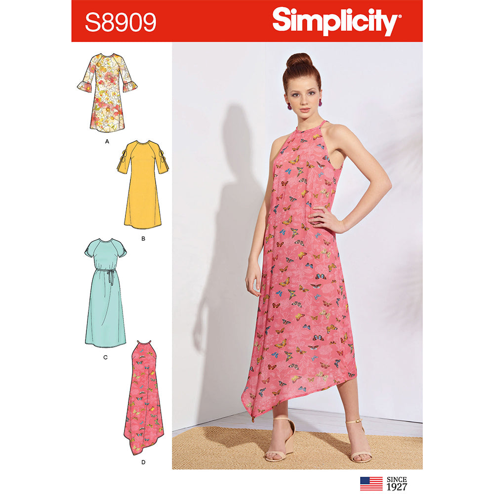 SIMPLICITY S8909 Misses' Halter Dress