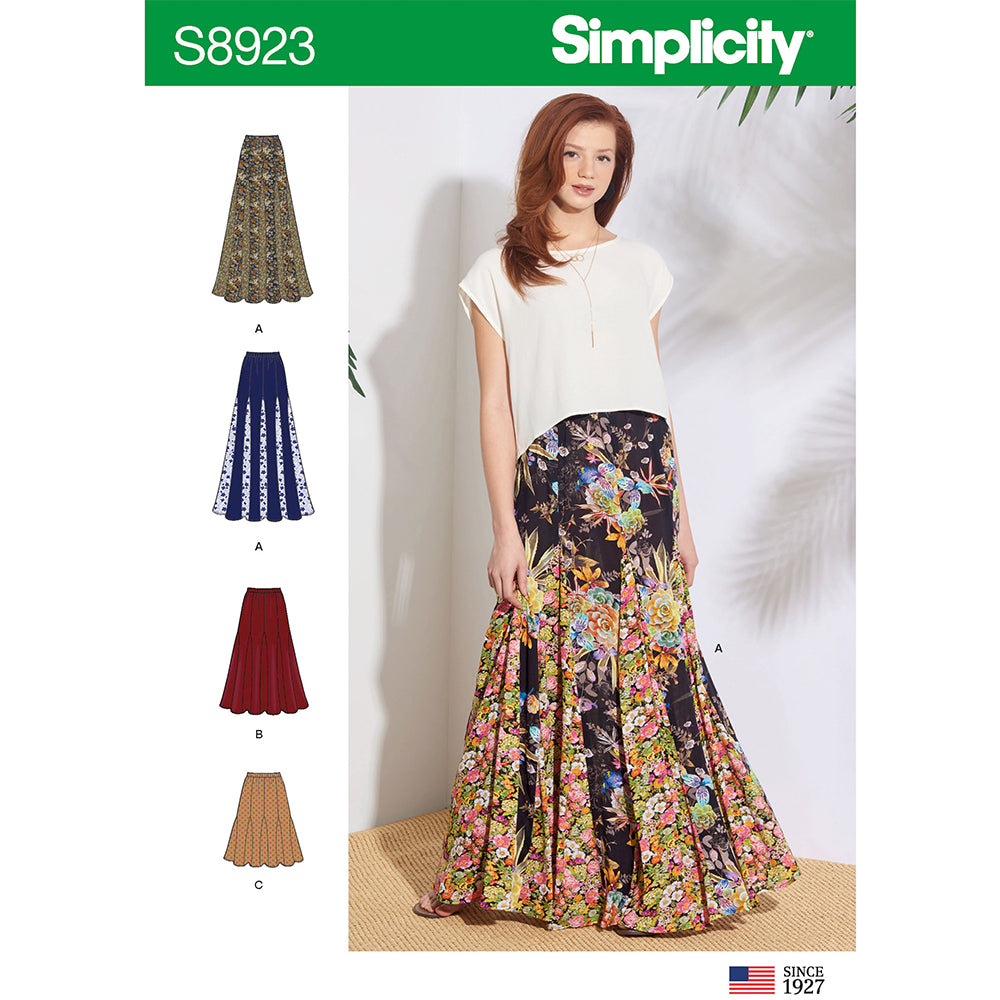 SIMPLICITY S8923 Misses' Flowy Skirt