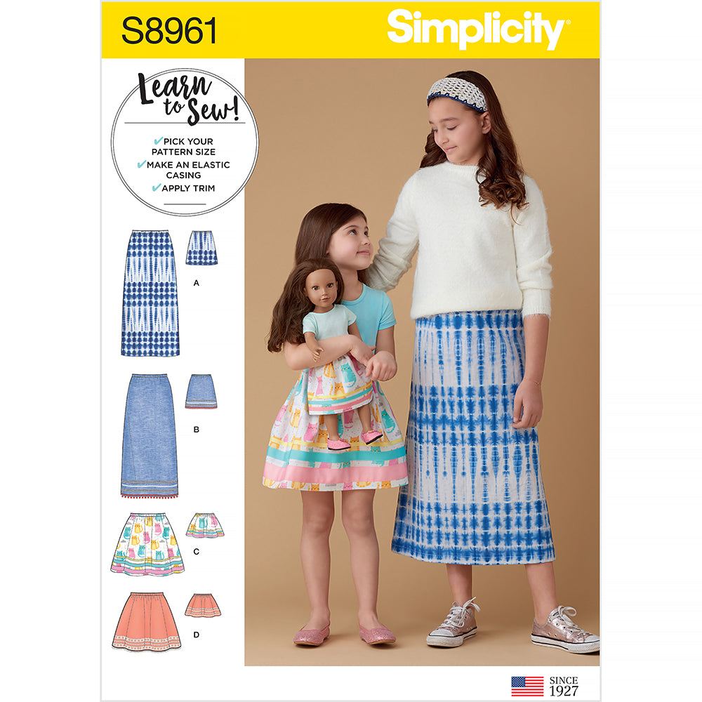 SIMPLICITY S8961 Children And Girls' Skirts