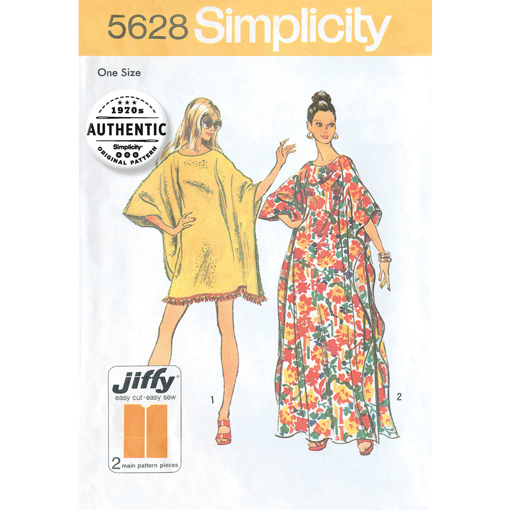SIMPLICITY 5628 Misses' Vintage Jiffy Caftan