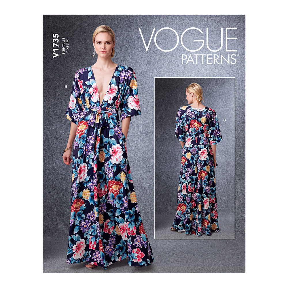 VOGUE V1735 Misses Kimono Dress