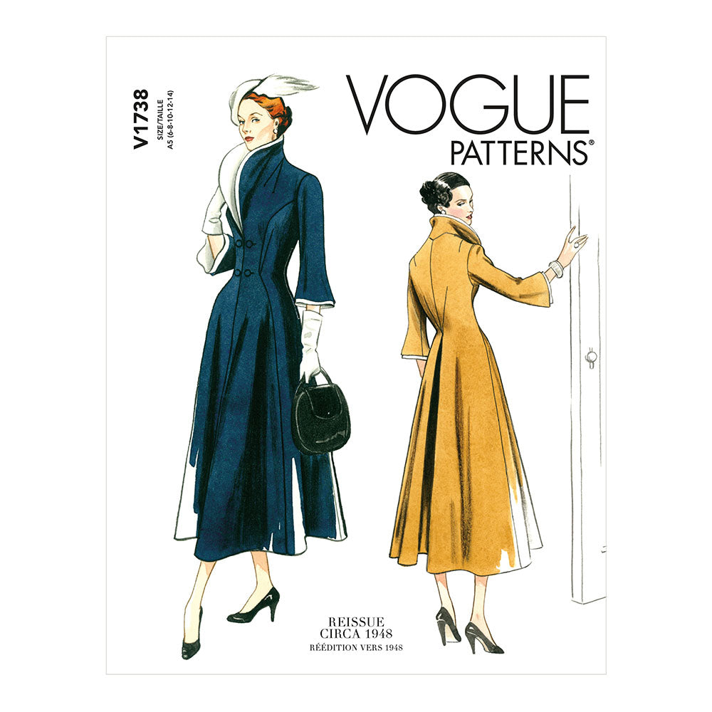 VOGUE V1738 Misses Vintage Dress