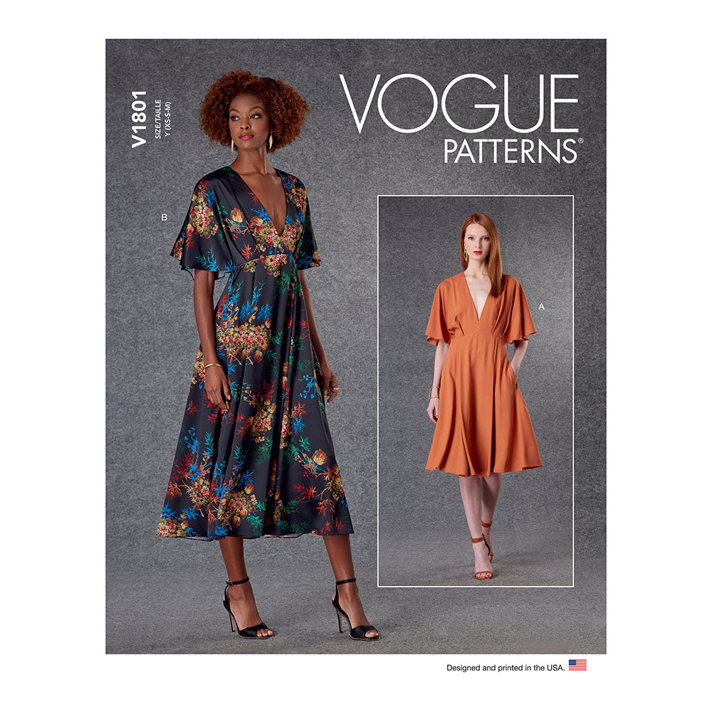 VOGUE V1801 Misses' Dress