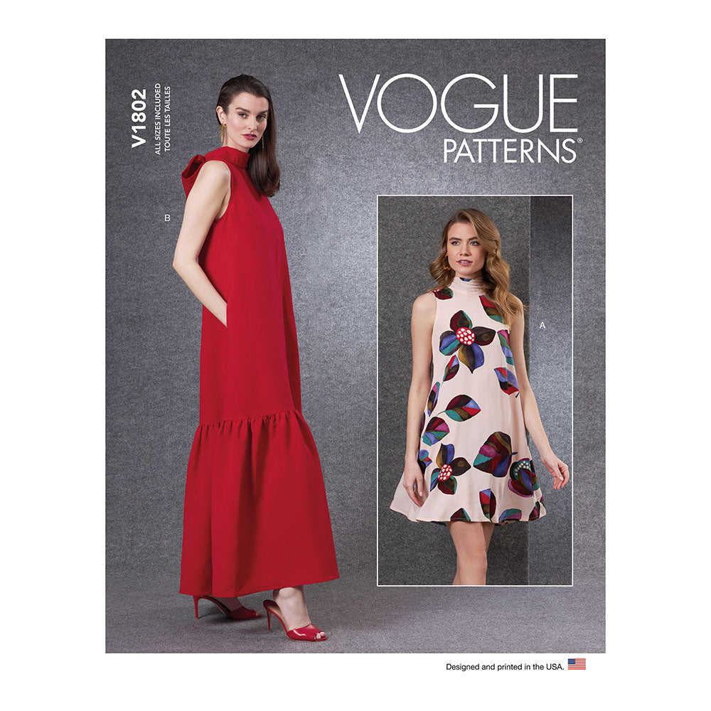 VOGUE V1802 Misses' Dress