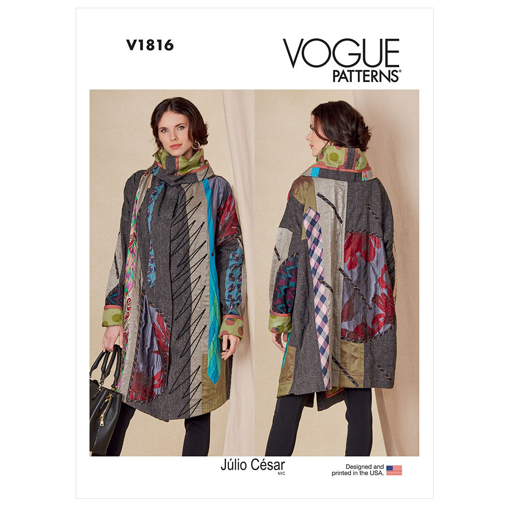 VOGUE V1816 Misses' Reversible Coat