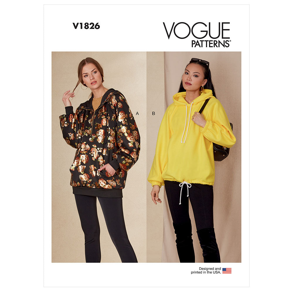 VOGUE V1826 Misses' Sweatshirts