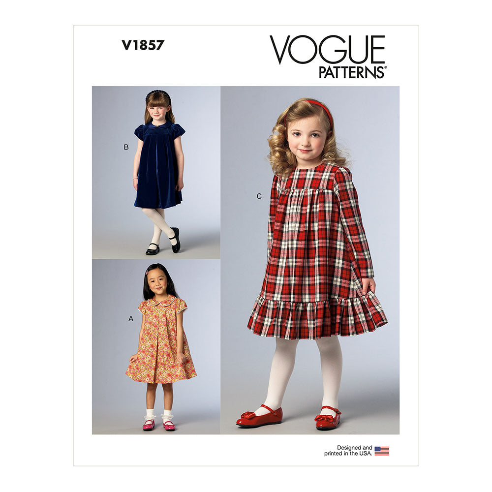 VOGUE V1857 Children's and Girls' Dress